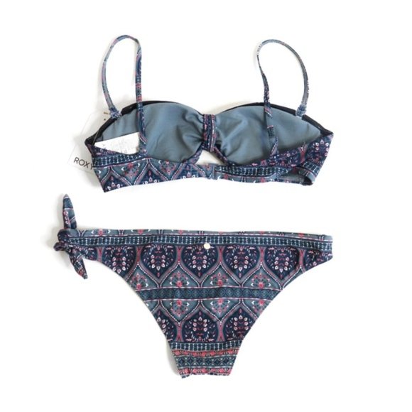 Roxy | Bandeau Tie Front Cheeky Bikini Swimsuit - Picture 5 of 9